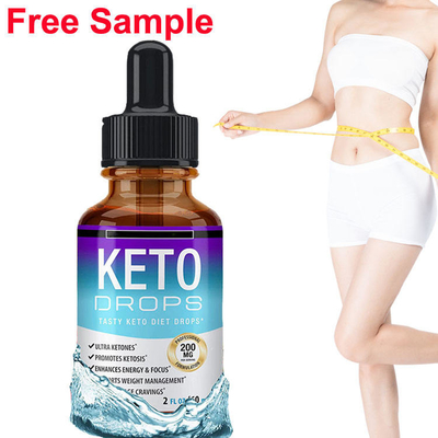 OEM Dostosowane logo Fat Burner Weight Loss Dieta wyszczuplająca Płynny olej Keto Diet Drops dla mężczyzn i kobiet