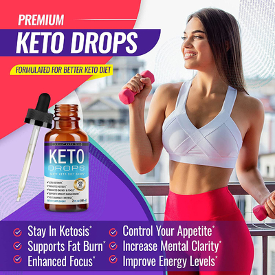 OEM Dostosowane logo Fat Burner Weight Loss Dieta wyszczuplająca Płynny olej Keto Diet Drops dla mężczyzn i kobiet