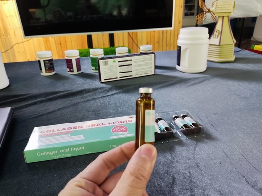 100% Naturalny Rybi Kolagen Peptydowy Napój Piękno Oralny Ciecz Piękno 10 ml Suplement Zdrowia OEM Hurtownia