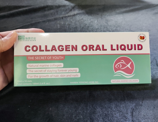 100% Naturalny Rybi Kolagen Peptydowy Napój Piękno Oralny Ciecz Piękno 10 ml Suplement Zdrowia OEM Hurtownia