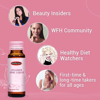 OEM Halal Beauty Skin Drink Przenośna pomoc dla nawilżającego suplementu Healthcare Collagen Oral Liquid