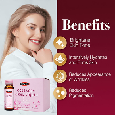 OEM Halal Beauty Skin Drink Przenośna pomoc dla nawilżającego suplementu Healthcare Collagen Oral Liquid