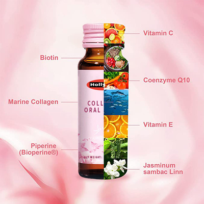 OEM Halal Beauty Skin Drink Przenośna pomoc dla nawilżającego suplementu Healthcare Collagen Oral Liquid