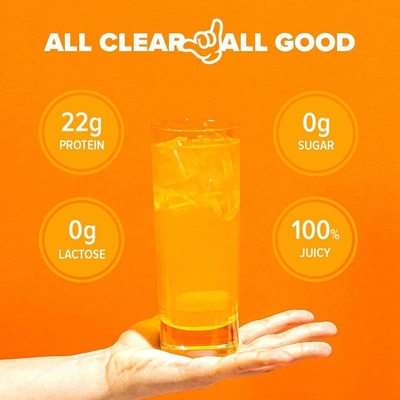 Gorąca sprzedaż OEM Clear Whey Isolate Protein Powder Zero laktozy Zero cukru Keto-Friendly Mango Ananas Flavour
