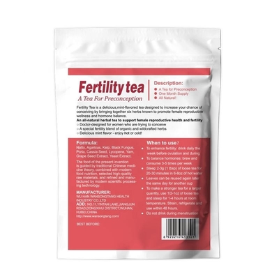 Women'S Fertility Ciąża Herbata OEM Detox Czyszczenie Macicy Suplement