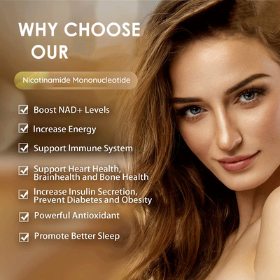 Suplementy OEM Beta Mononukleotyd nikotynamidu 500MG NMN Kapsułka 99% proszek NMN