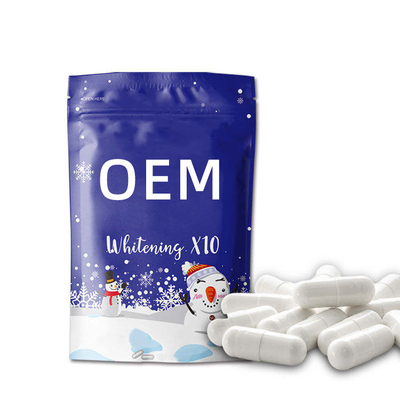 Witamina C Herbal OEM Capsule OEM Skin 2 In 1 Whitening Collagen Powder Capsules