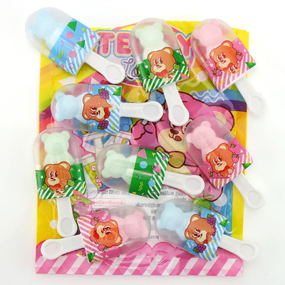 W workach Prasowane Cukierki Miś Lollipop / Niedźwiedź Tablet Lollipop Cukierki OEM