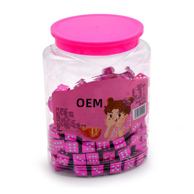 Mleko Cube Cube Twarde tabletki Cukierki OEM Halal Słodki smak truskawkowy