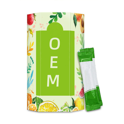 15 sztyftów / pudełko Detox Fiber Powder OEM Surowiec Owocowy proszek enzymatyczny