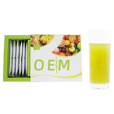 15 sztyftów / pudełko Detox Fiber Powder OEM Surowiec Owocowy proszek enzymatyczny