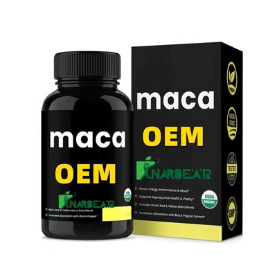 OEM czarna maca pigułki męskie produkty zdrowotne czarna maca w proszku mężczyźni używają maca ultimate plus