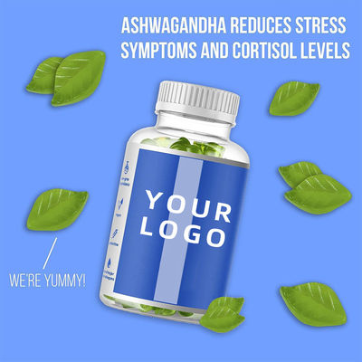 Suplementy diety OEM dla mężczyzn Ashwagandha Plus Magnesium Gummy Witamina Gummy
