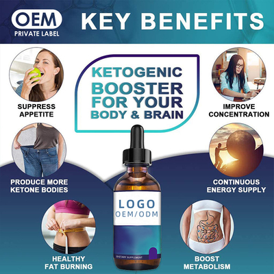 30ml Biotyna Krople Kolagenu Odchudzanie BHB Keto Krople OEM Olej Ziołowy Ekstrakt Ziołowy Olejek Eteryczny
