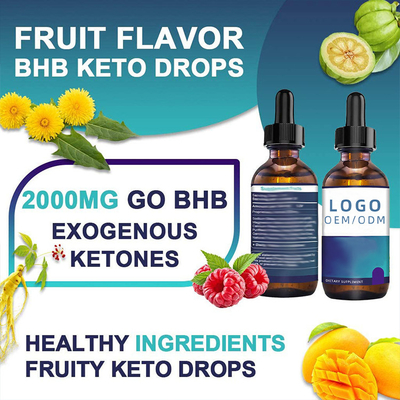 30ml Biotyna Krople Kolagenu Odchudzanie BHB Keto Krople OEM Olej Ziołowy Ekstrakt Ziołowy Olejek Eteryczny