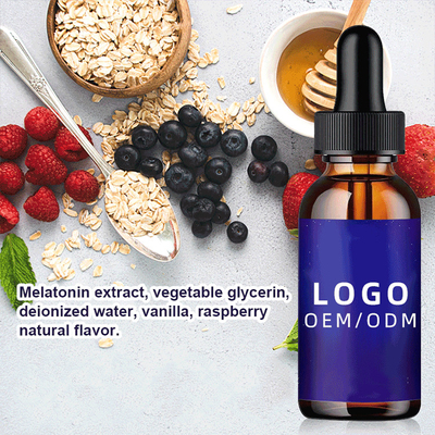 50ml 5Mg Biotyna Kolagen Krople OEM Naturalna melatonina Krople Pomoc dla dorosłych w nocy