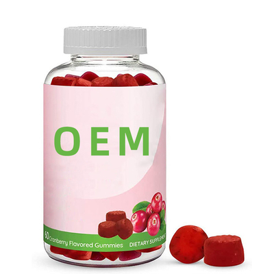 100% naturalne suplementy diety dla kobiet Żurawina Probiotyczne żelki Układ moczowy Żurawina Suplement diety