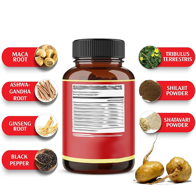Organic Men'S Nutritional Supplements Maca Plus Kapsułki Strong Man Pigułki