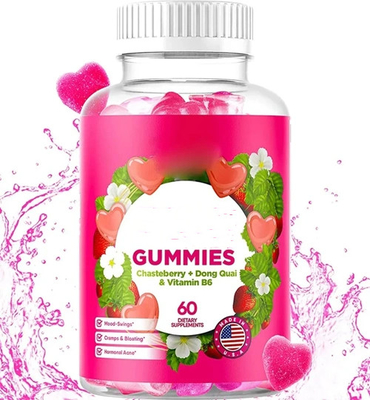 Kobiety Wzdęcia Odczucia napięcia, skurcze miesiączkowe Produkt zdrowotny Kobieta PMS Gummy