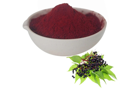 Producent Dostarczanie Gorąca sprzedaż Rozpuszczalny w wodzie Instant Elderberry Juice Powder Fruit Powder